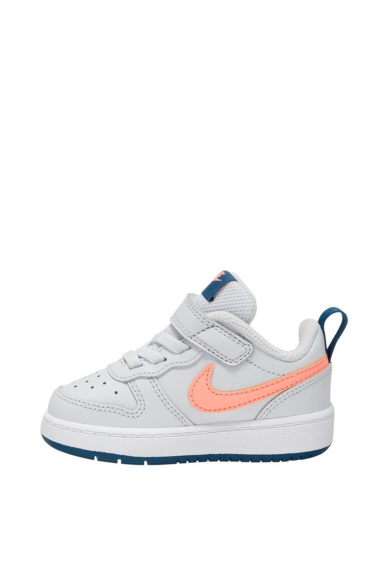 Pantofi sport cu insertii din piele si velcro Court Borough