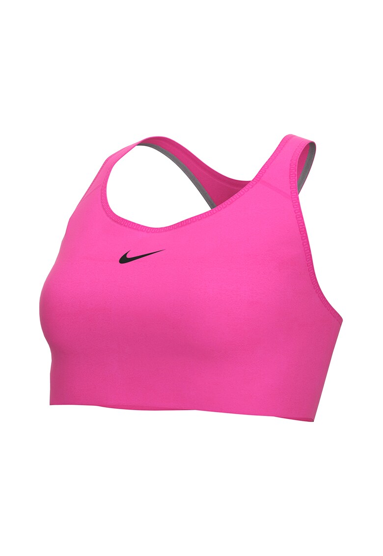 Bustiera cu spate decupat si tehnologie Dri-FIT - pentru fitness Swoosh