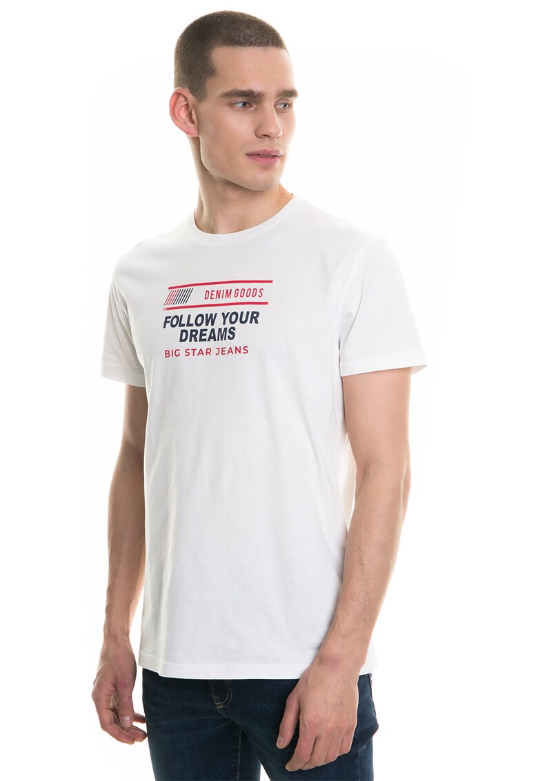 Tricou cu imprimeu logo si text