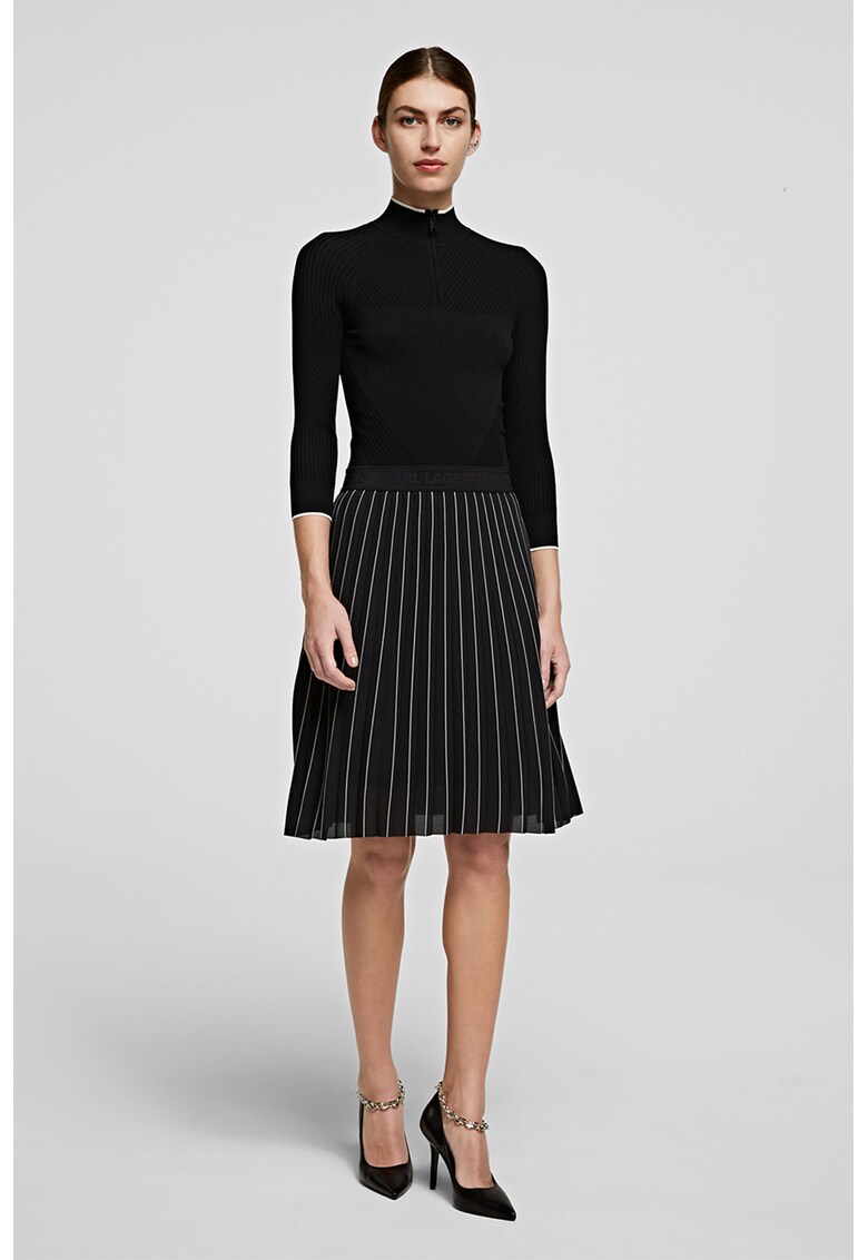 Rochie combi cu pliuri