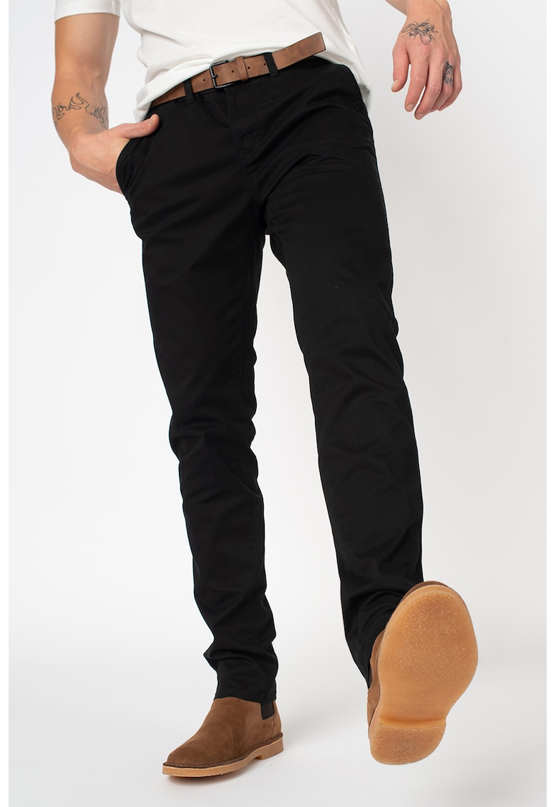 Pantaloni chino slim fit - cu o curea