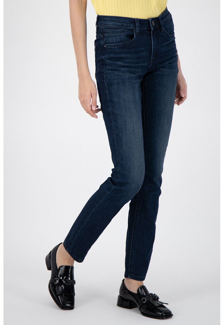Blugi slim fit cu aspect decolorat Alexa
