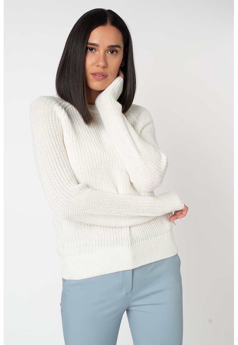 Pulover relaxed fit cu maneci raglan