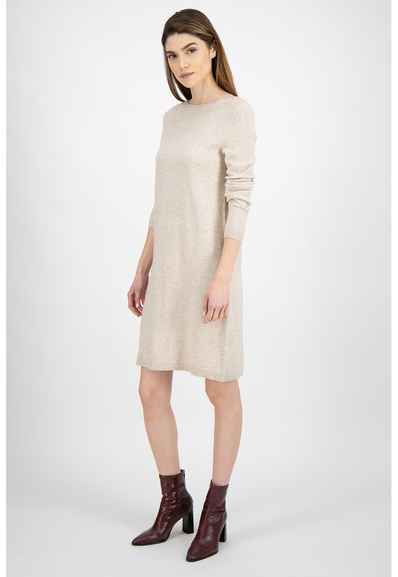 Rochie tip pulover cu decolteu barcuta