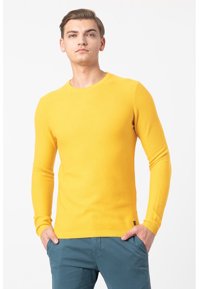 Pulover tricotat fin texturat