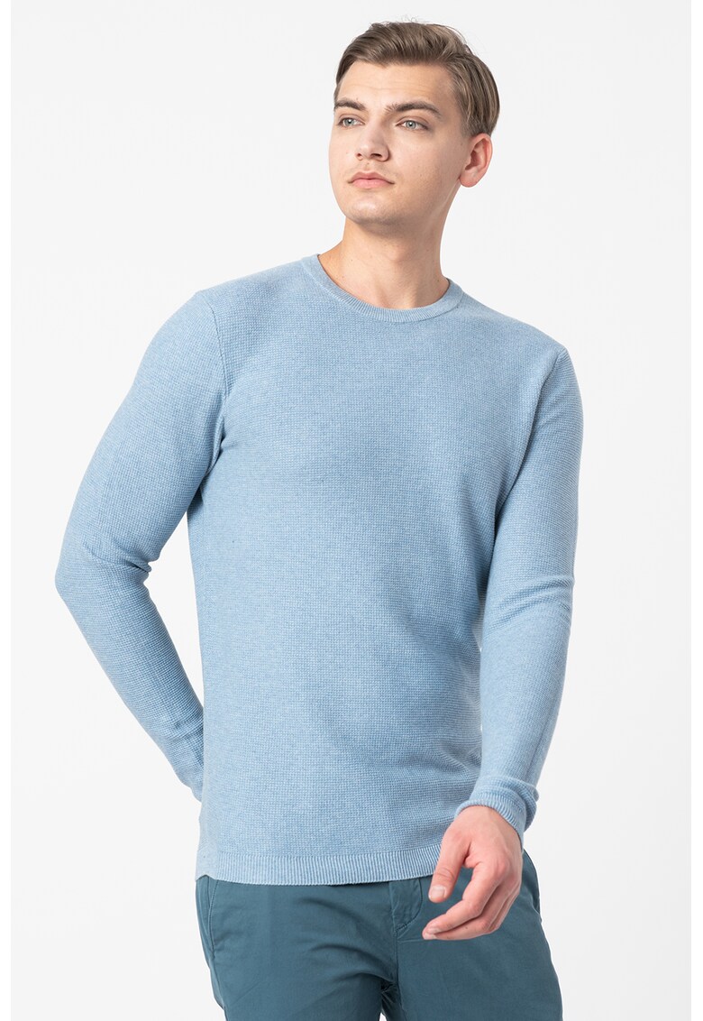 Pulover tricotat fin texturat