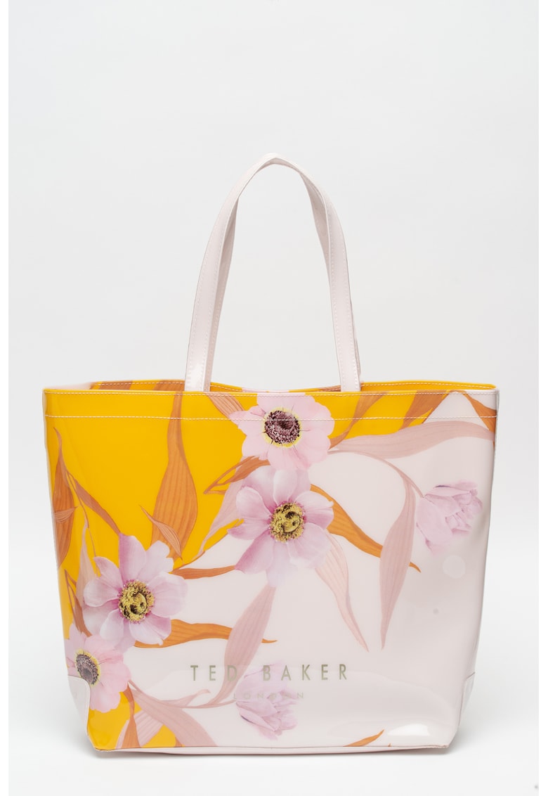 Geanta shopper cu imprimeu floral Carcon