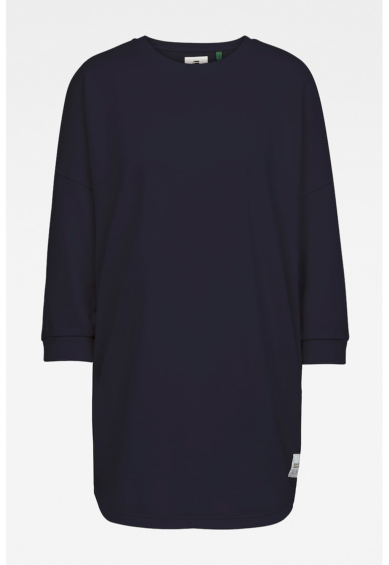 Rochie din bumbac organic - cu maneci cazute