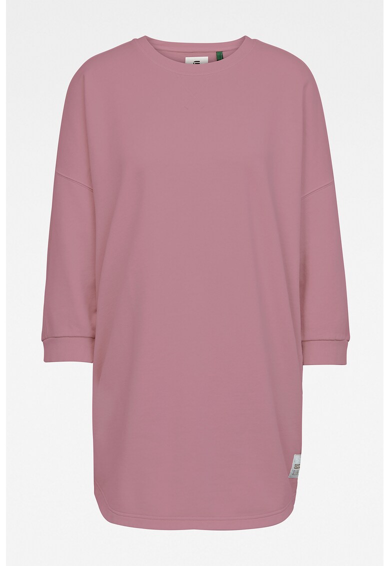 Rochie din bumbac organic - cu maneci cazute