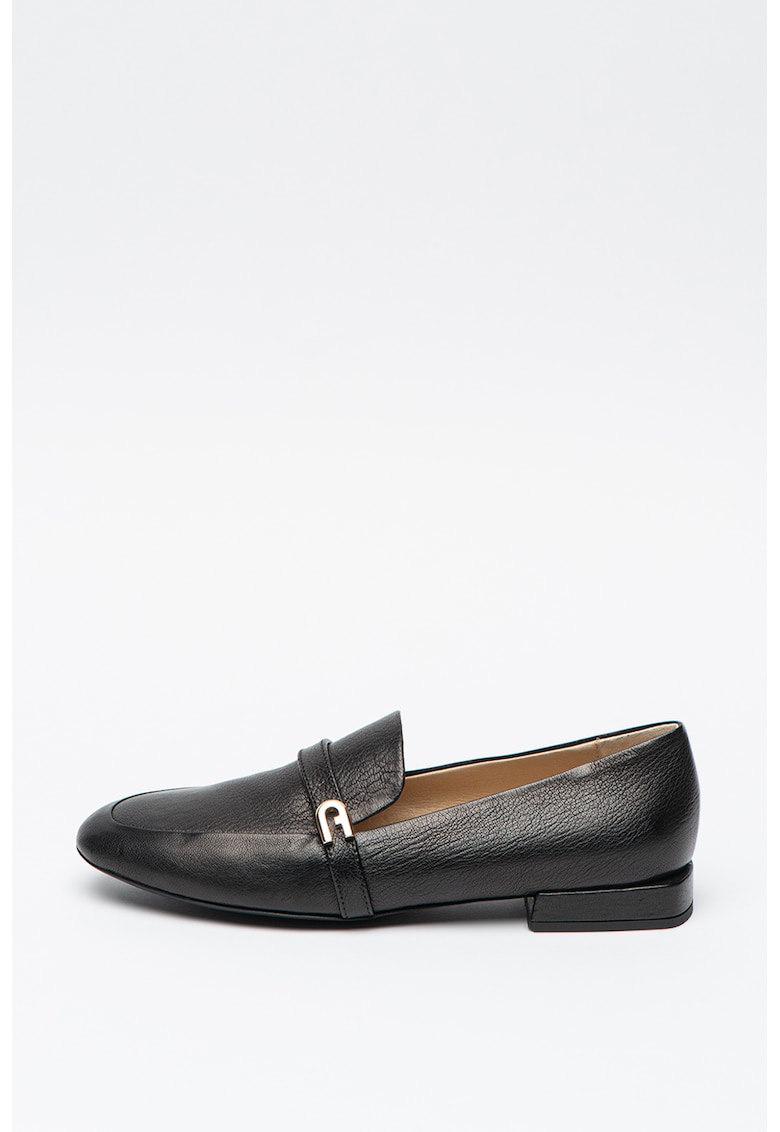 Pantofi loafer de piele cu monograma metalica 1927