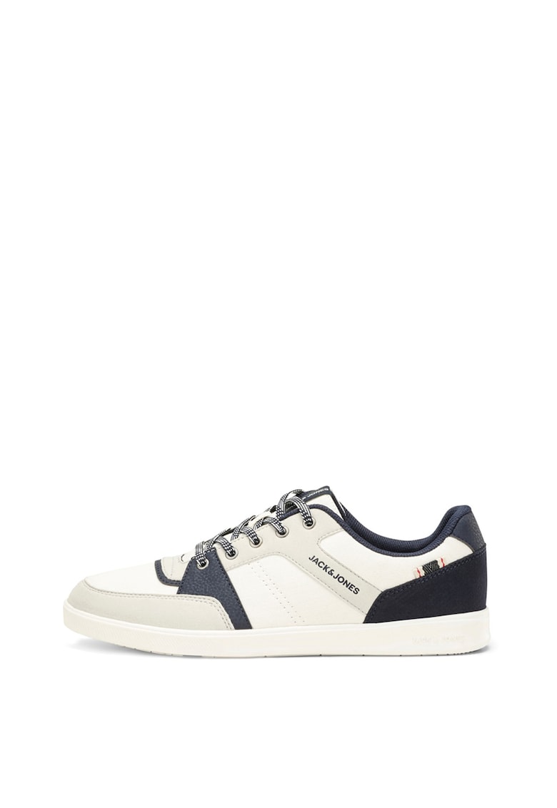 Pantofi casual cu insertii de piele intoarsa sintetica