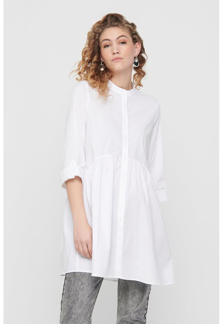 Rochie tip camasa cu guler tip tunica