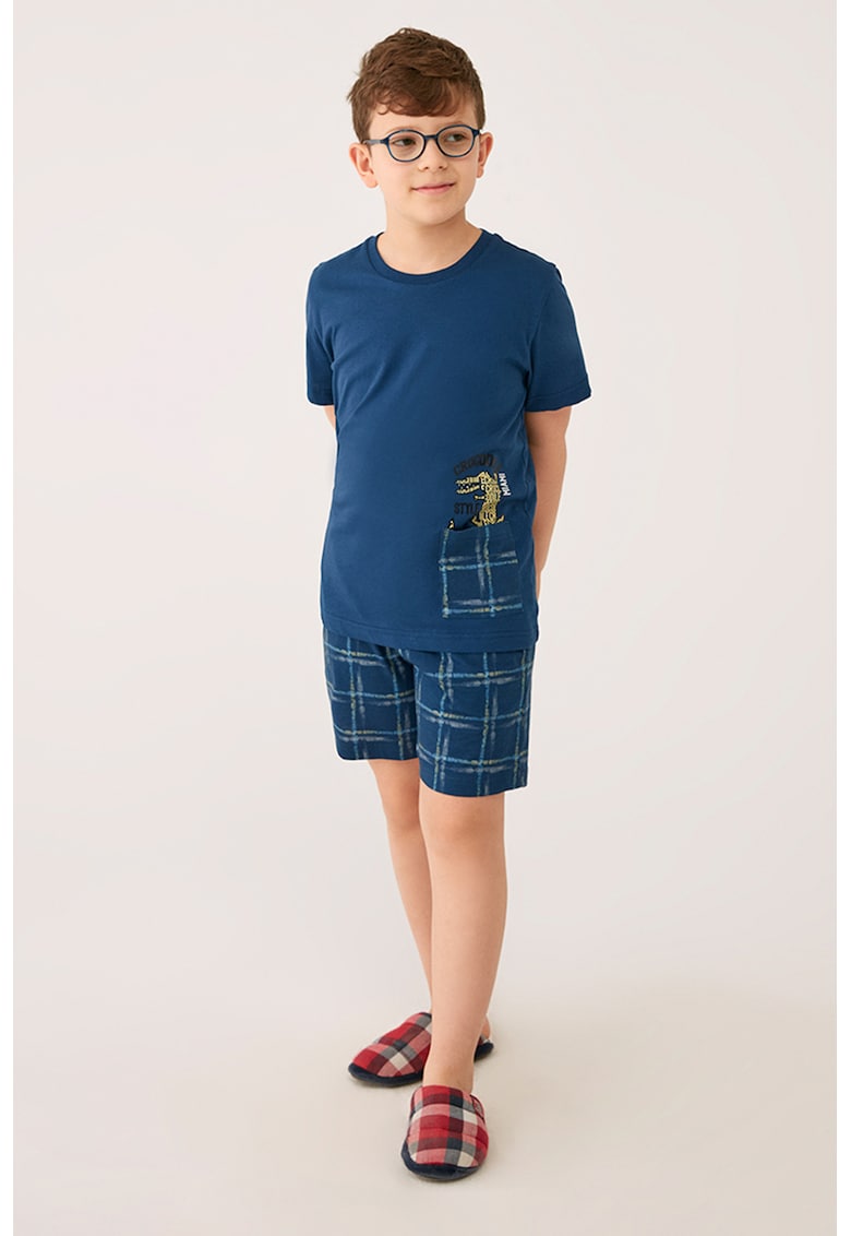 Pijama scurta cu buzunare laterale Pijama scurta cu buzunare laterale