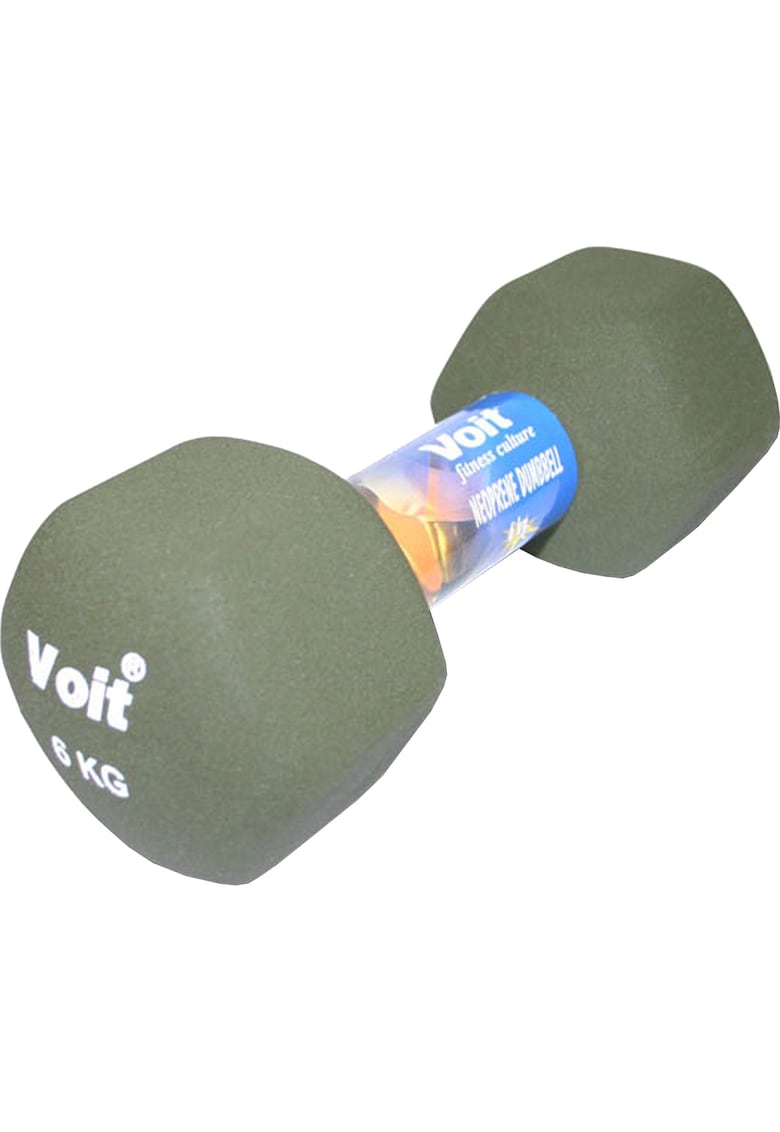 Gantera fitness Voit - coating neopren - 6 kg - culoare verde