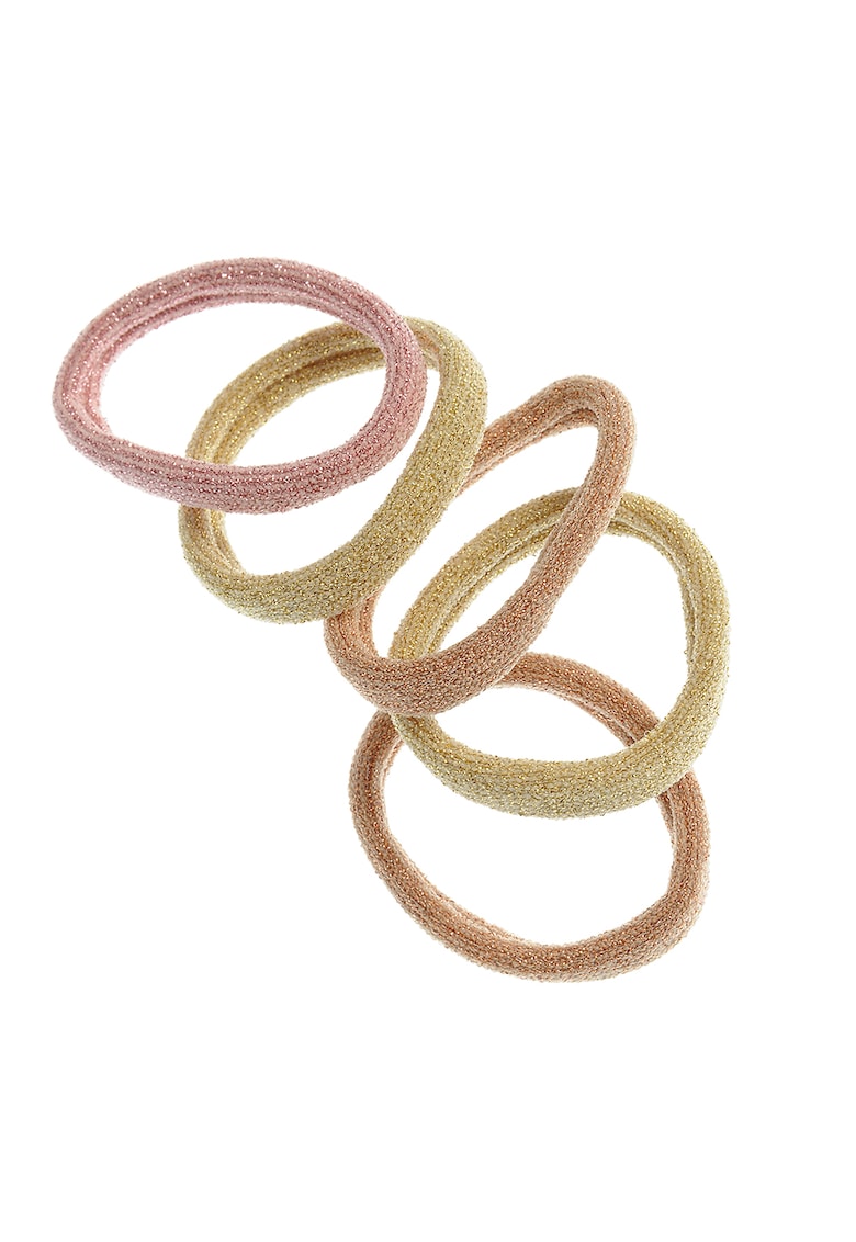 Set 6 elastice cu fir auriu pentru par - Paris