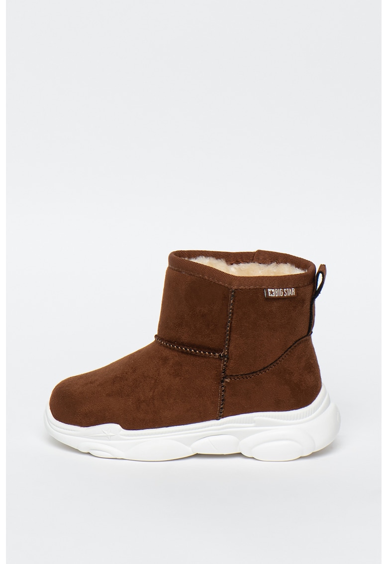 Ghete slip-on din piele intoarsa ecologica