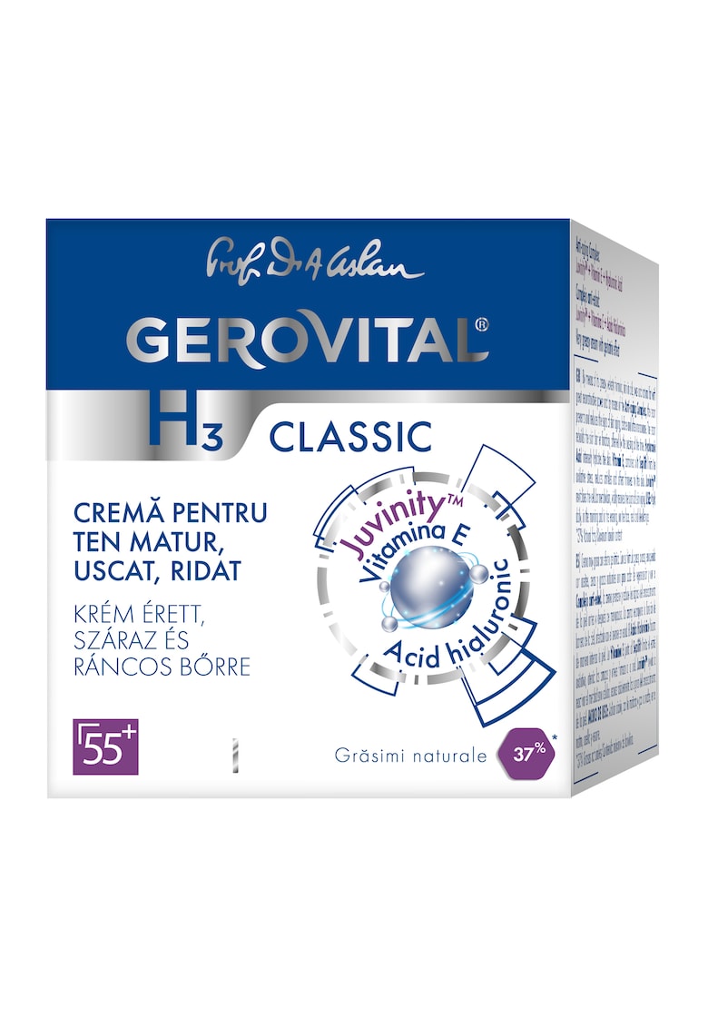 Crema H3 Classic pentru ten matur - uscat - ridat - 50 ml