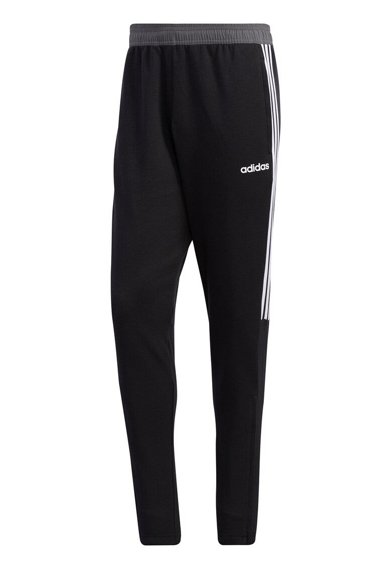 Pantaloni sport conici cu dungi emblematice