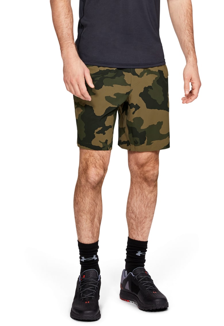 Pantaloni scurti impermeabili cu imprimeu camuflaj - pentru drumetii fusion