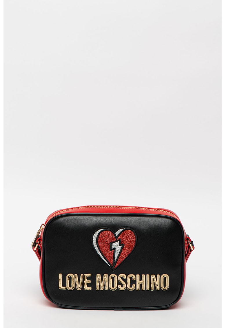Geanta crossbody din piele ecologica cu logo Love Moschino fashiondays.ro imagine 2022