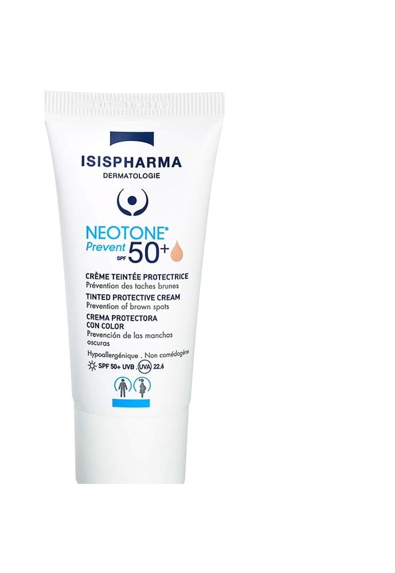 Crema nuantatoare preotectoare Neotone Prevent SPF50+ - 30 ml - Isispharma