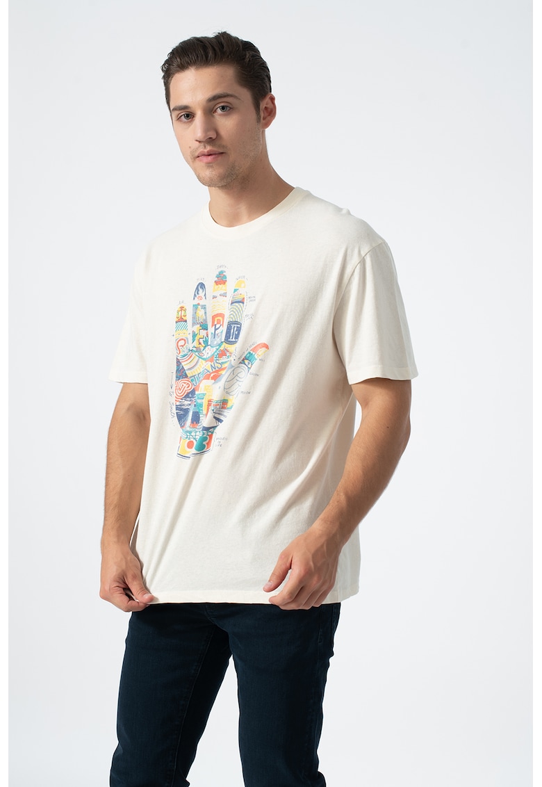 Tricou din amestec de in Sergio