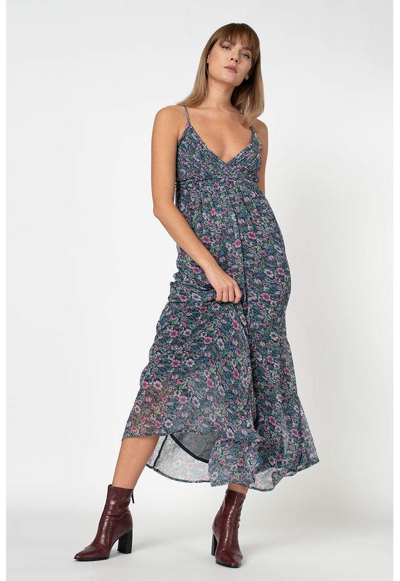 Rochie maxi cu model floral Magali