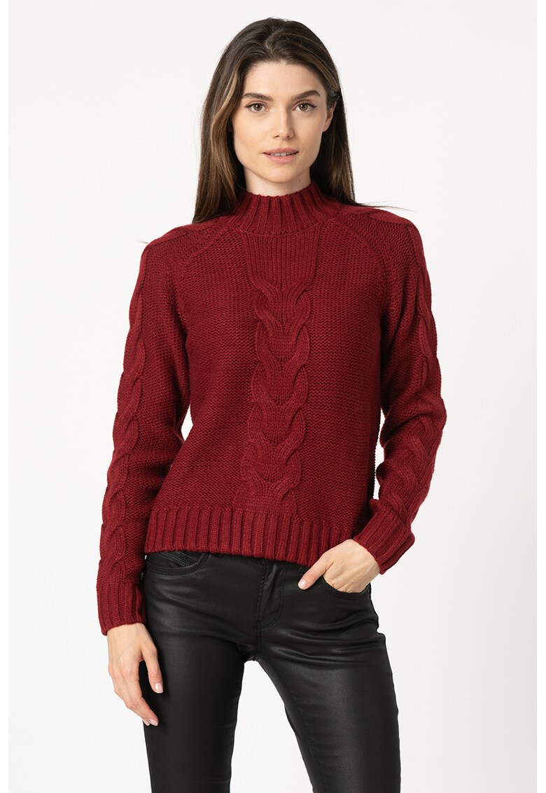 Pulover cu model torsade Sila