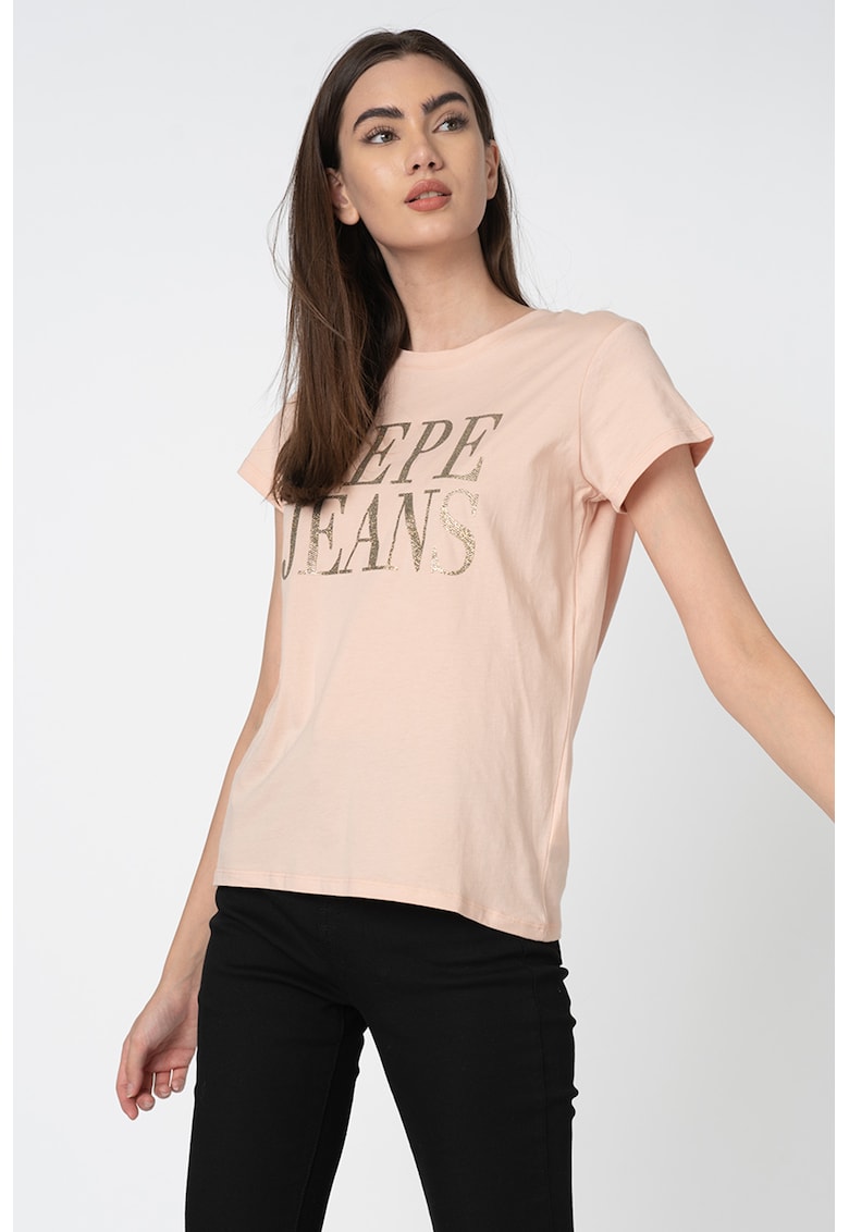Tricou cu imprimeu stralucitor Lucila