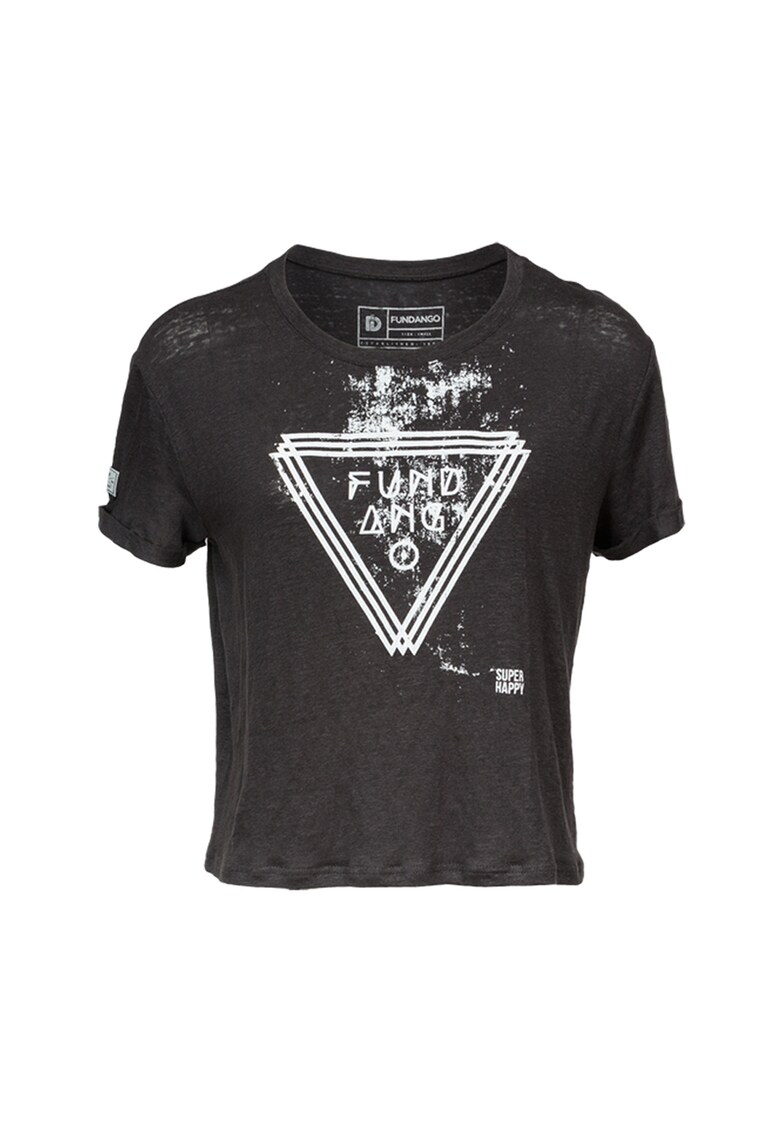 Tricou cu imprimeu logo si grafic Viola