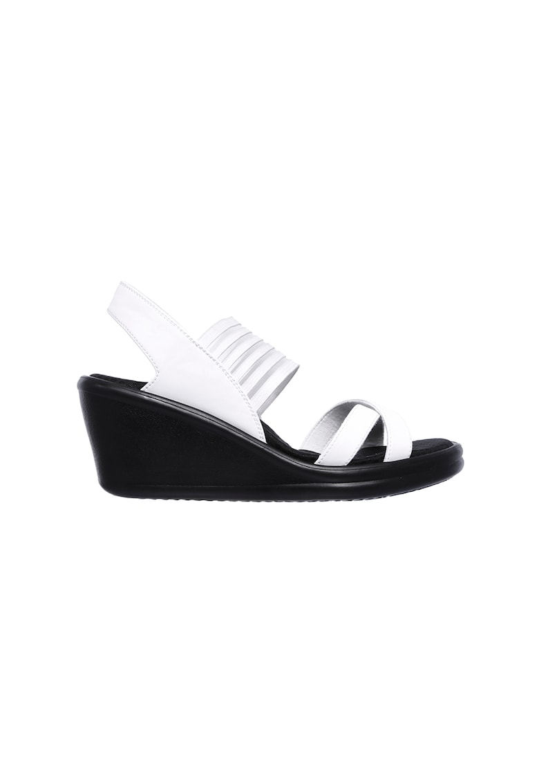 Sandale wedge de piele ecologica Rumblers