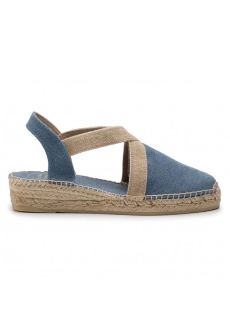 Espadrile femei -  cusute manual - albastru -