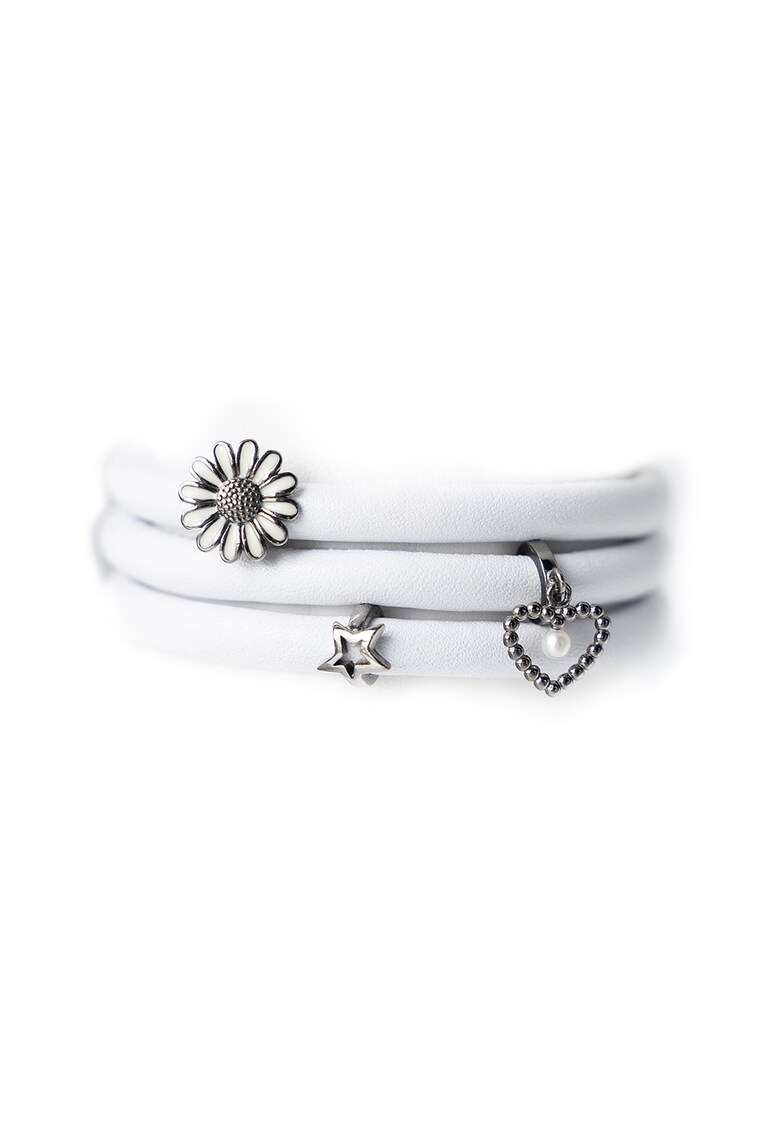 Christina Jewelry& Watches - Bratara de piele cu talismane de argint
