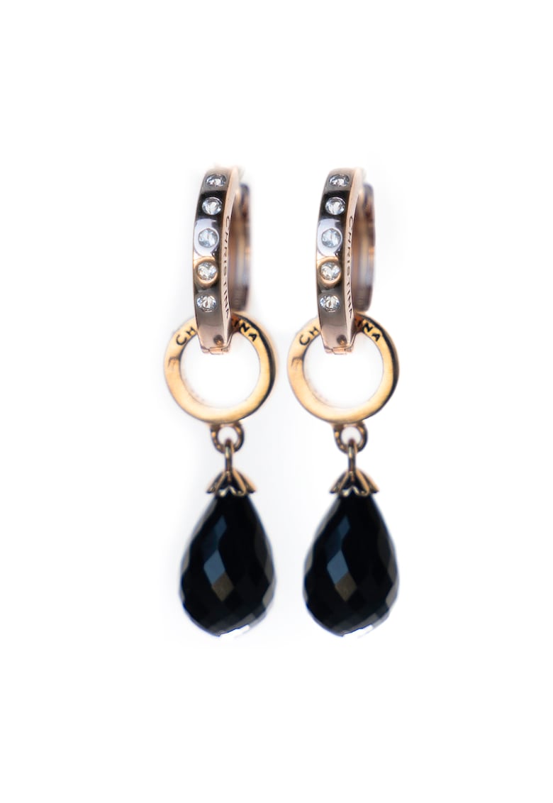 Christina Jewelry& Watches - Cercei placati cu aur rose de 18K