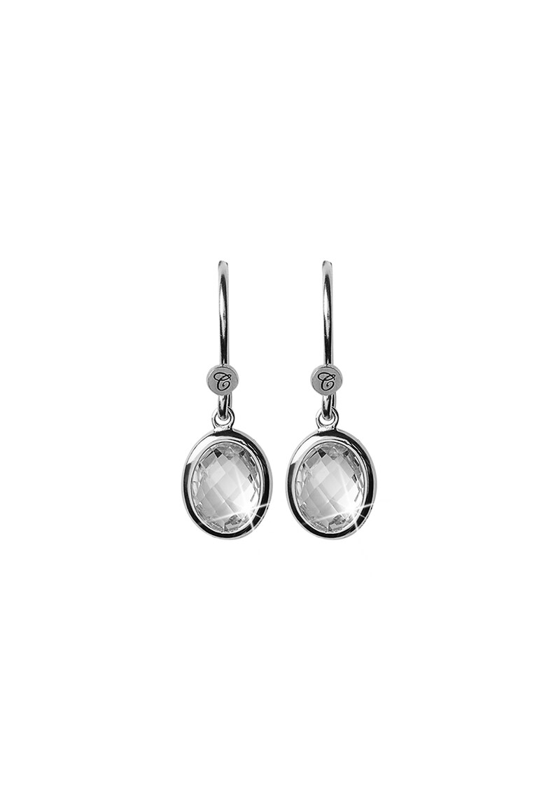 Christina Jewelry& Watches - Cercei de argint veritabil - decorati cu quartz