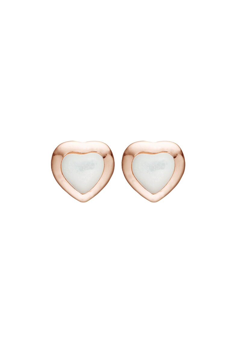 Christina Jewelry& Watches - Cercei placati cu aur rose de 18K - decorati cu perla