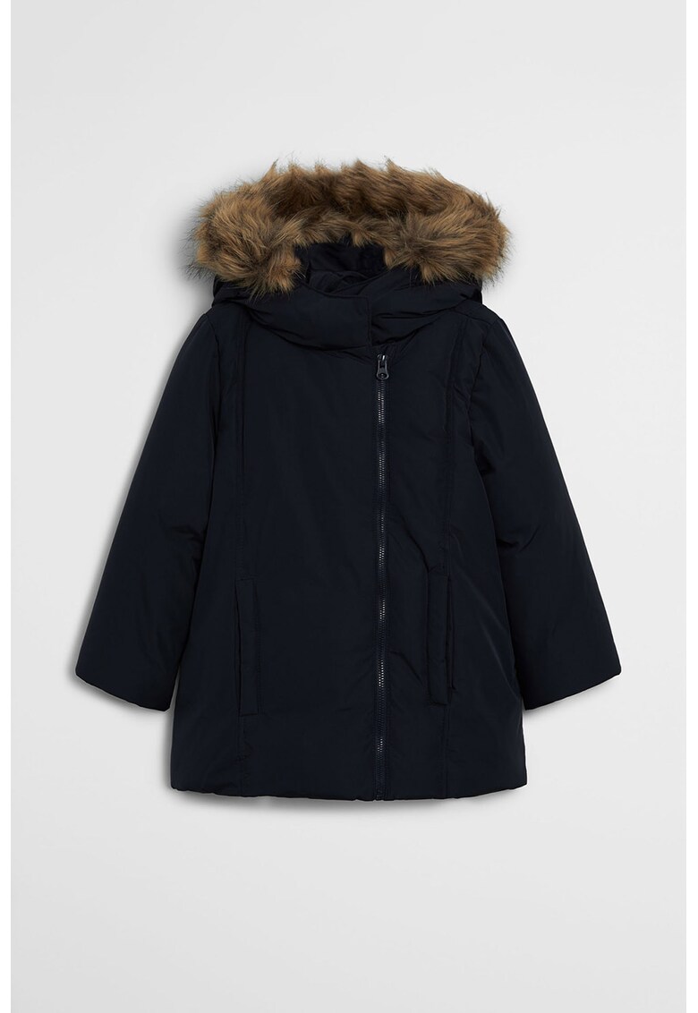 Geaca parka cu garnitura de blana ecologica Anorak