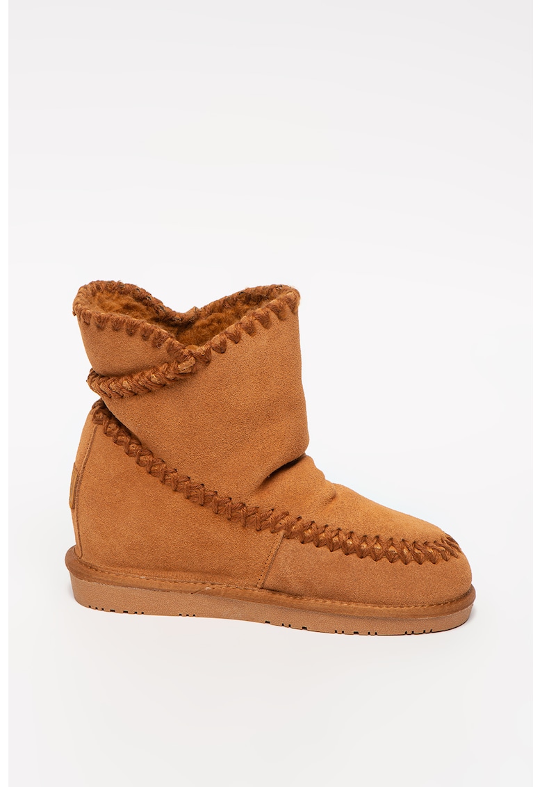 Gioseppo Ghete fara inchidere cu talpa wedge ascunsa Suede