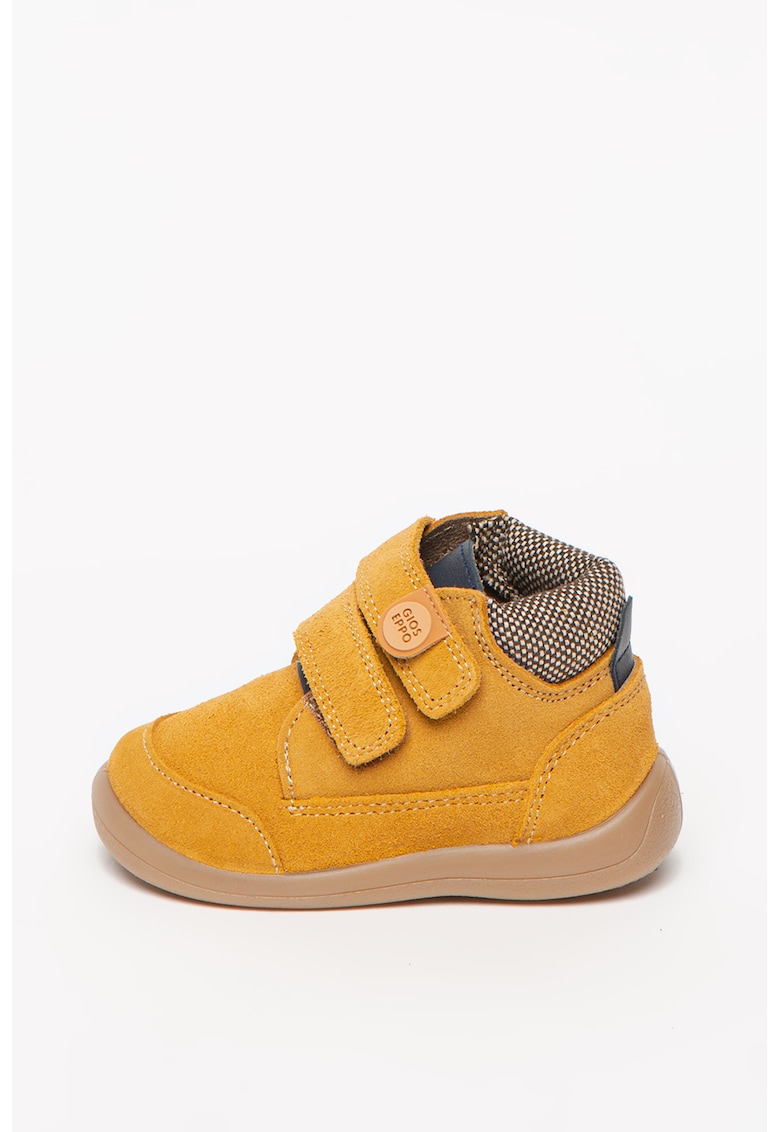Ghete din piele intoarsa cu inchidere velcro Latem