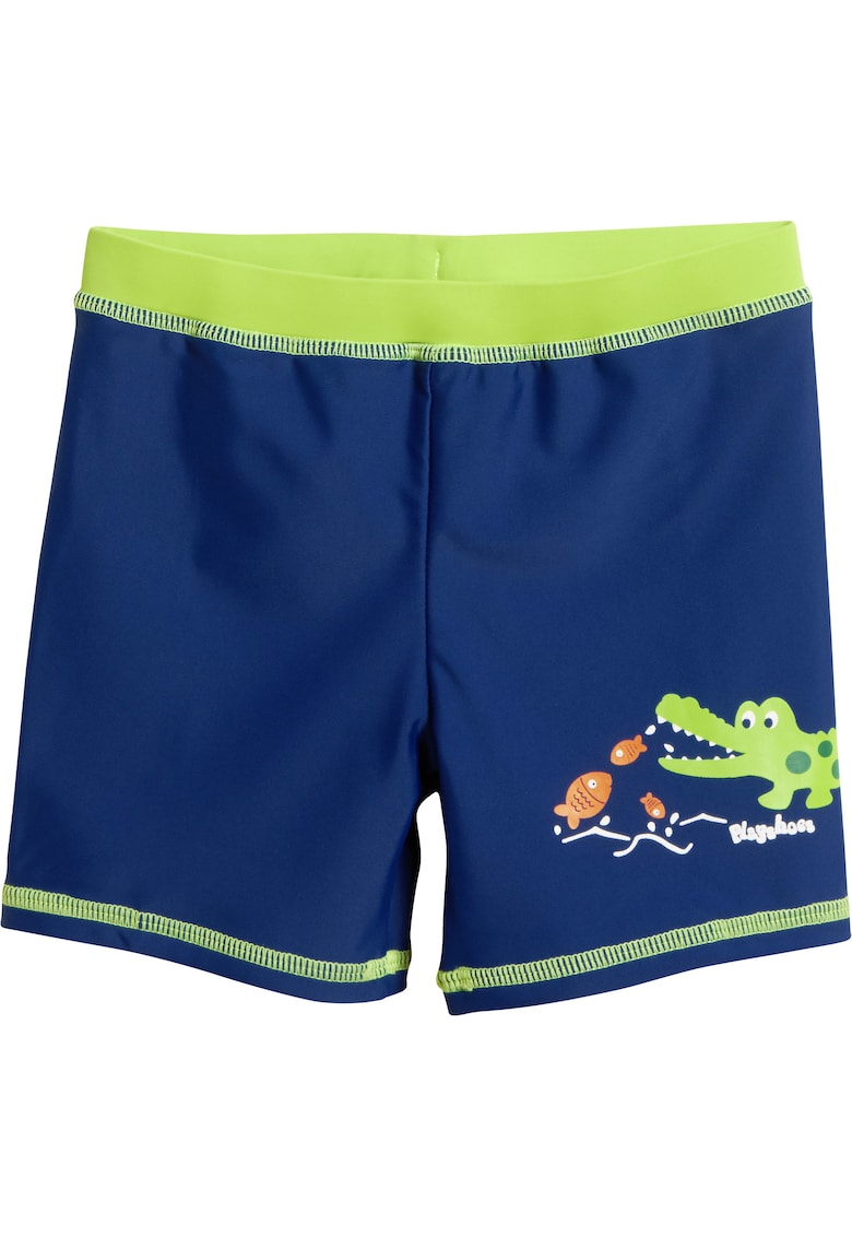 Slip de baie tip boxer - baieti - protectie UV 50+ - Albastru/Verde