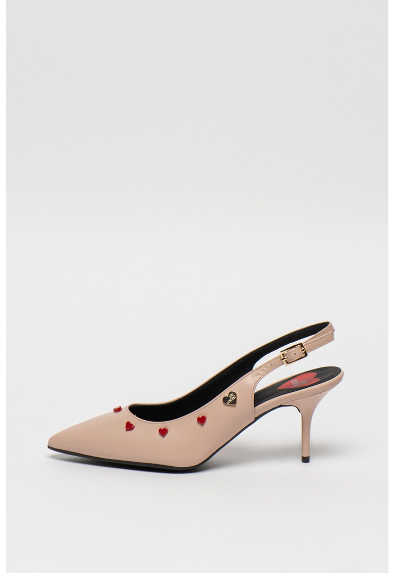 Pantofi slingback din piele