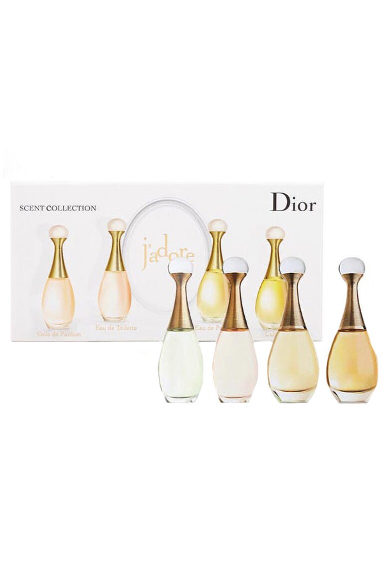 Set Christian  J'Adore l'Absolu - Femei: Apa de Parfum J'Adore - 5ml + Apa de Parfum J'Adore l'Absolu - 5ml + Apa de Toaleta J'Adore - 5ml + Apa de Toaleta J'Adore in Joy - 5ml