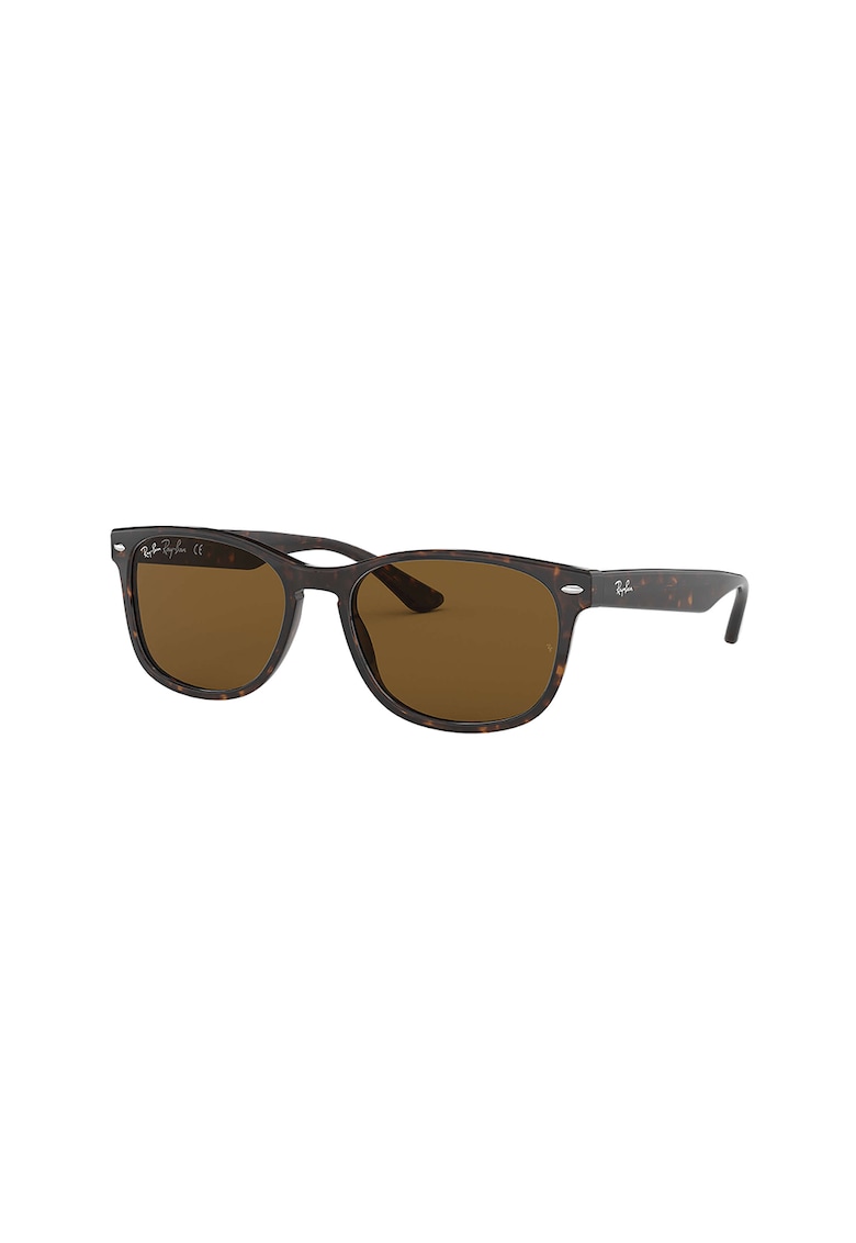 Ochelari de soare wayfarer unisex cu model tortoise