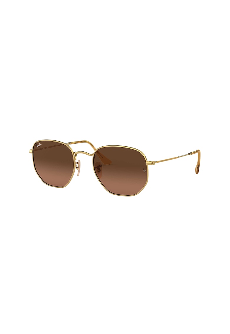 Ochelari de soare unisex cu lentile in degrade - 65569 - Auriu