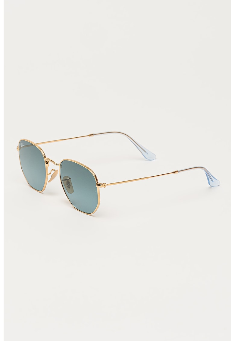 Ochelari de soare unisex cu lentile in degrade - Auriu -