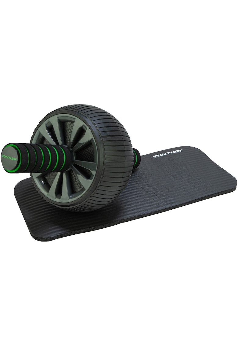 Roata abdomene Pro - saltea genunchi inclusa - negru