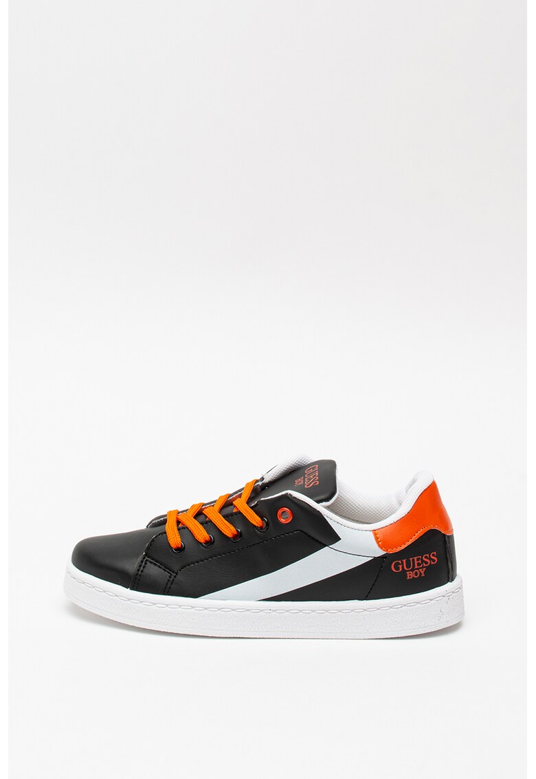 Pantofi sport de piele ecologica - cu model colorblock