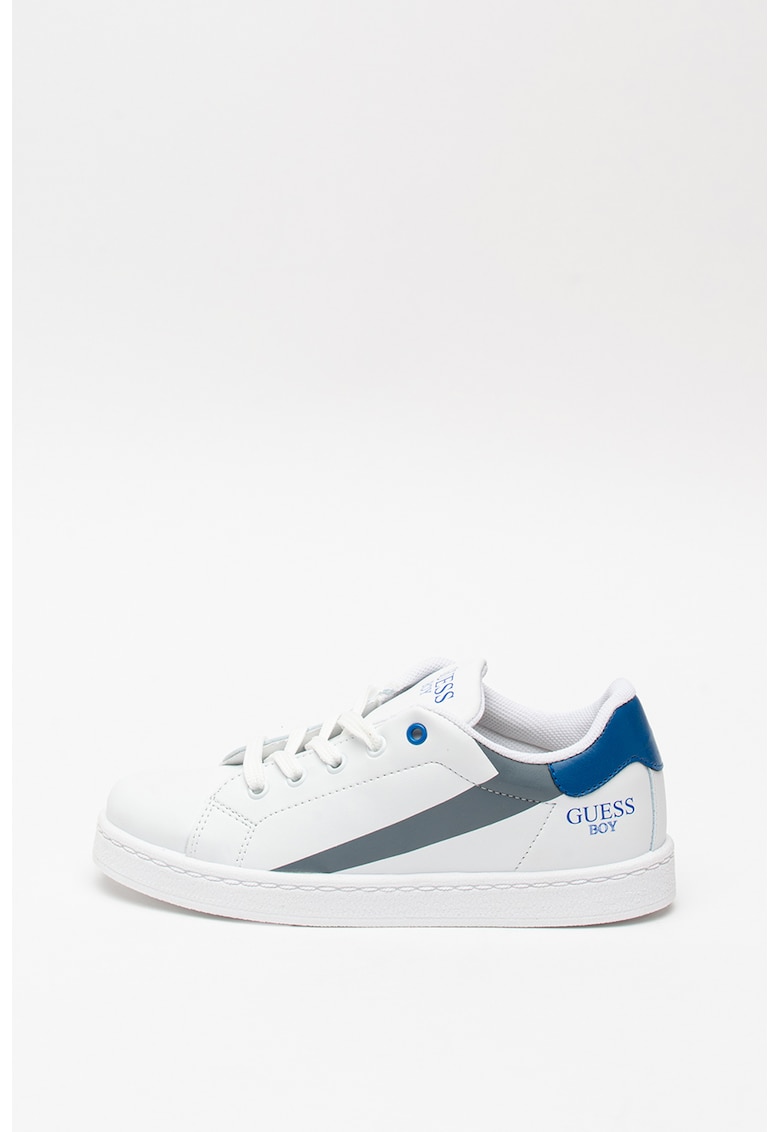 Pantofi sport de piele ecologica - cu model colorblock