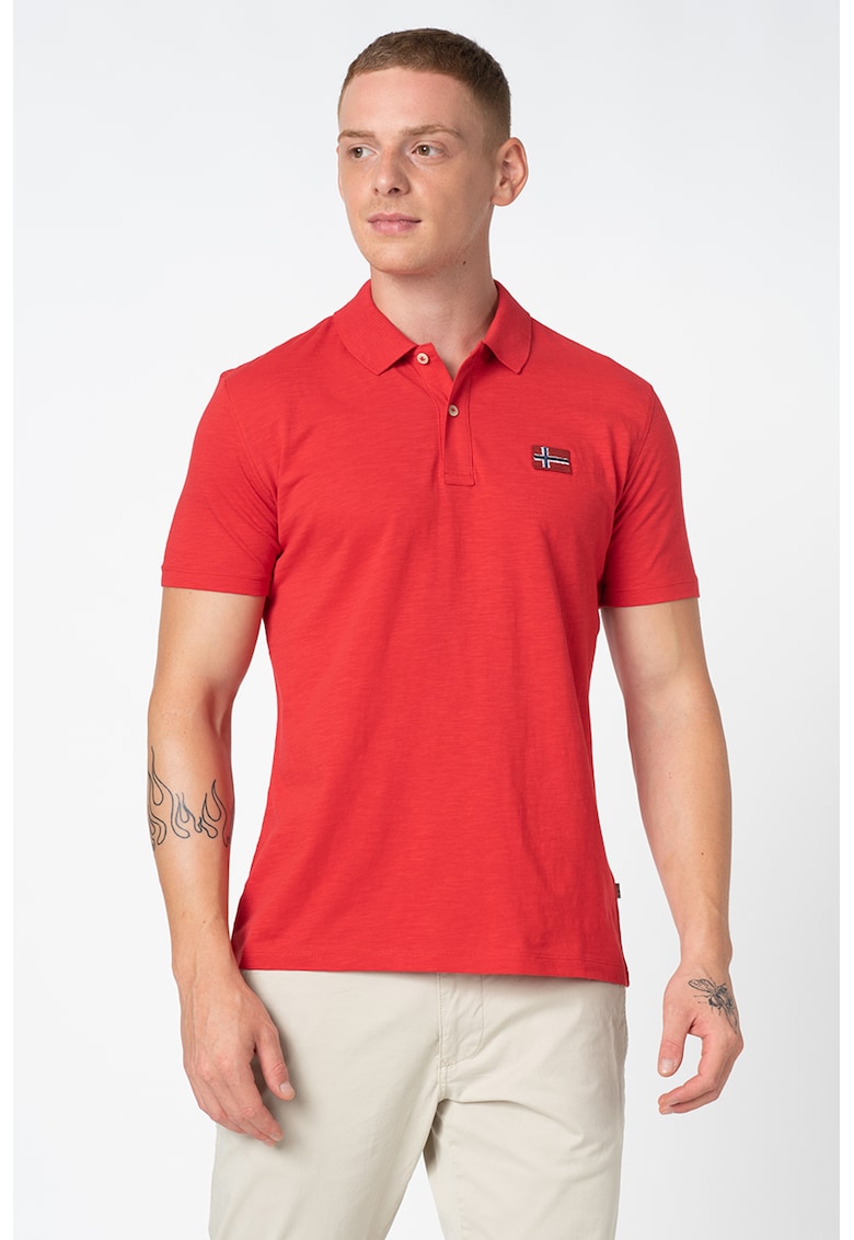 Tricou polo cu detaliu logo Entebe