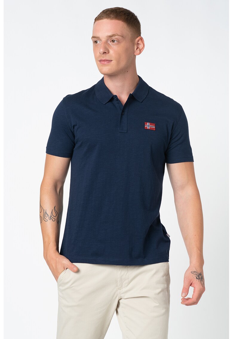 Tricou polo cu detaliu logo Entebe